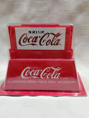 VTG Dept 56 Coca-Cola Illuminated  Neon Sign Lights NOB